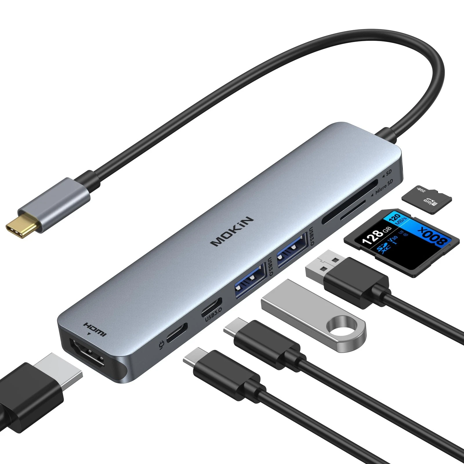Type-C to HDTV 8 in 1